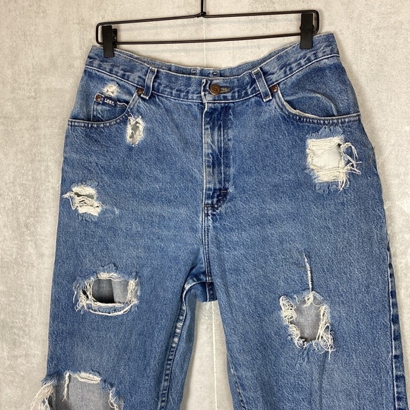Destructed vintage Lee jeans - Picture 3 of 9